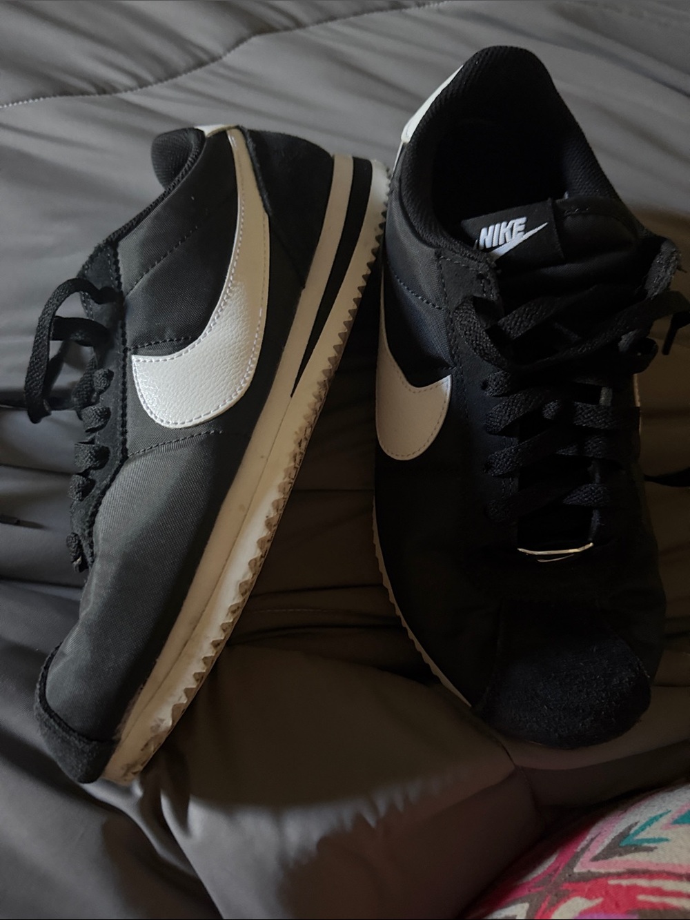 Nike Black and White Retro Runner Sneakers